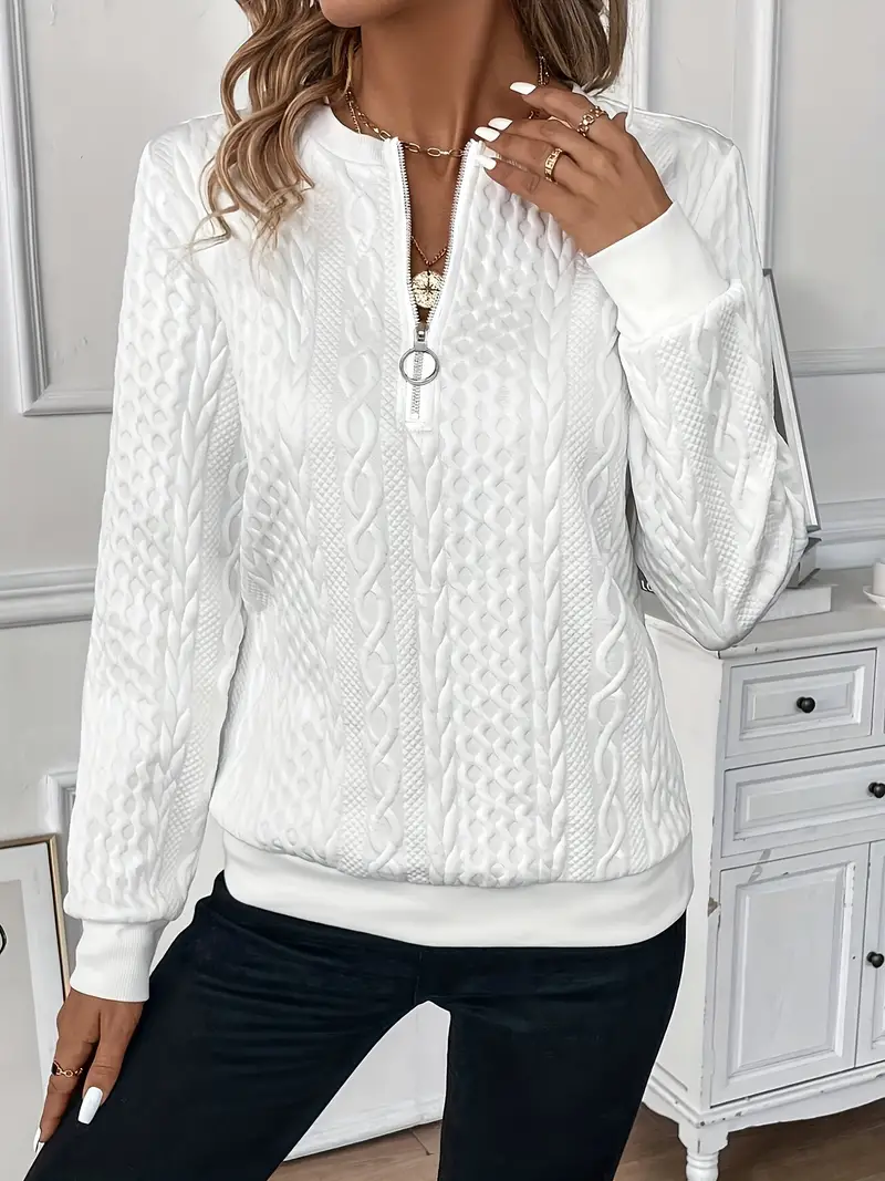 Amy | Sweater with Zipper - Image 6