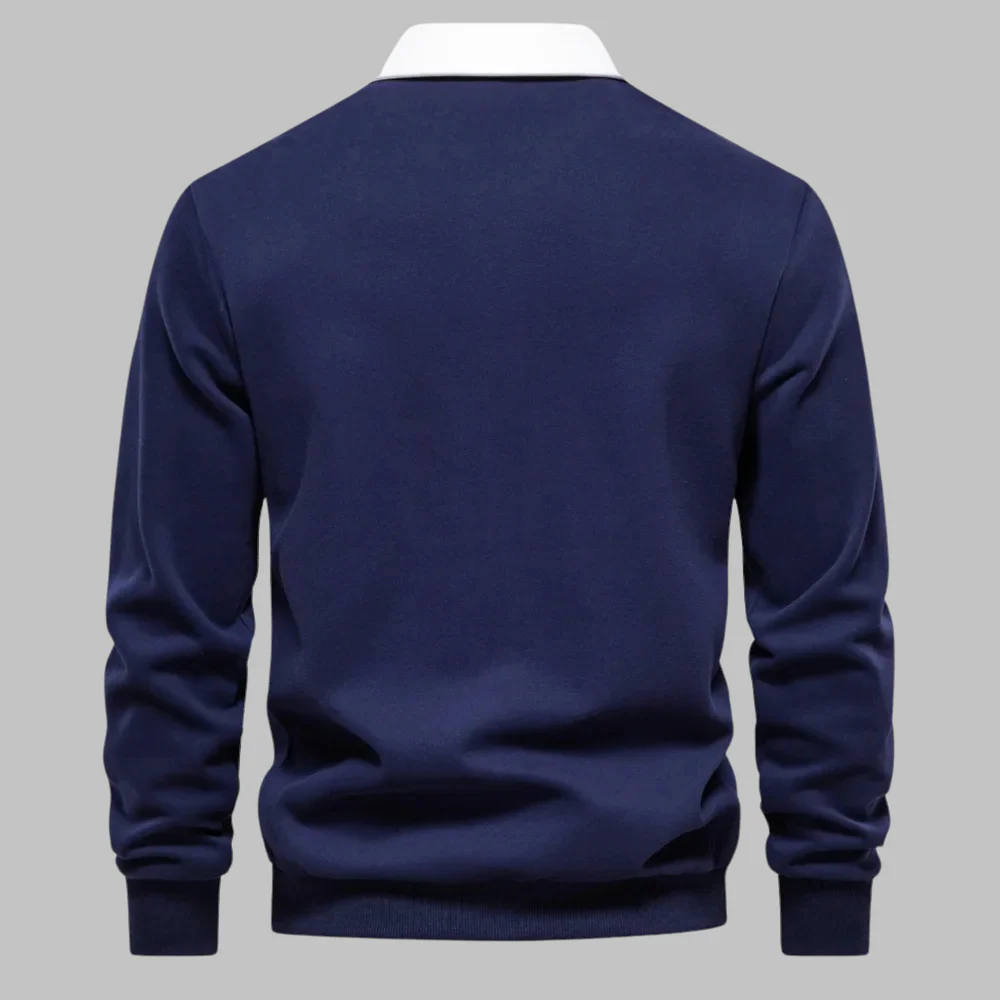Andrew Collins Polo Collar Sweater - Image 2