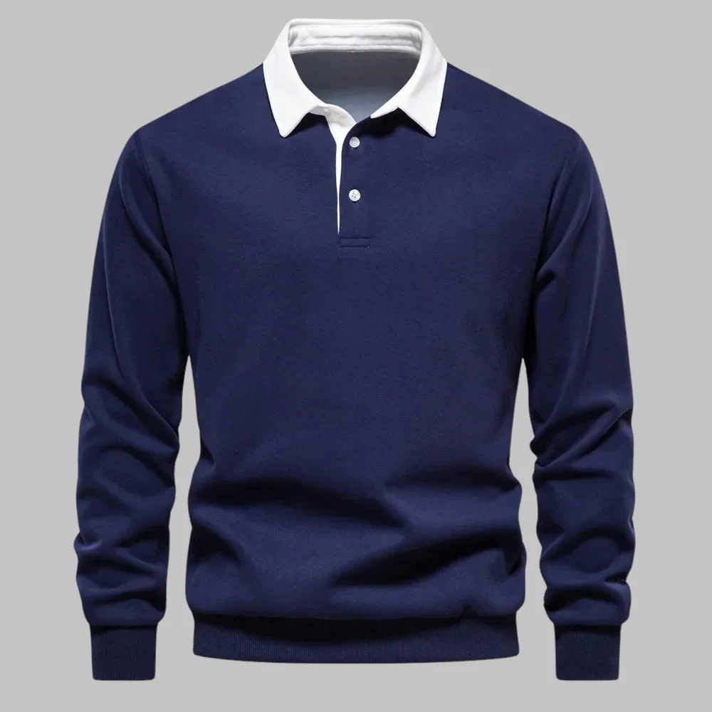Andrew Collins Polo Collar Sweater - Image 7