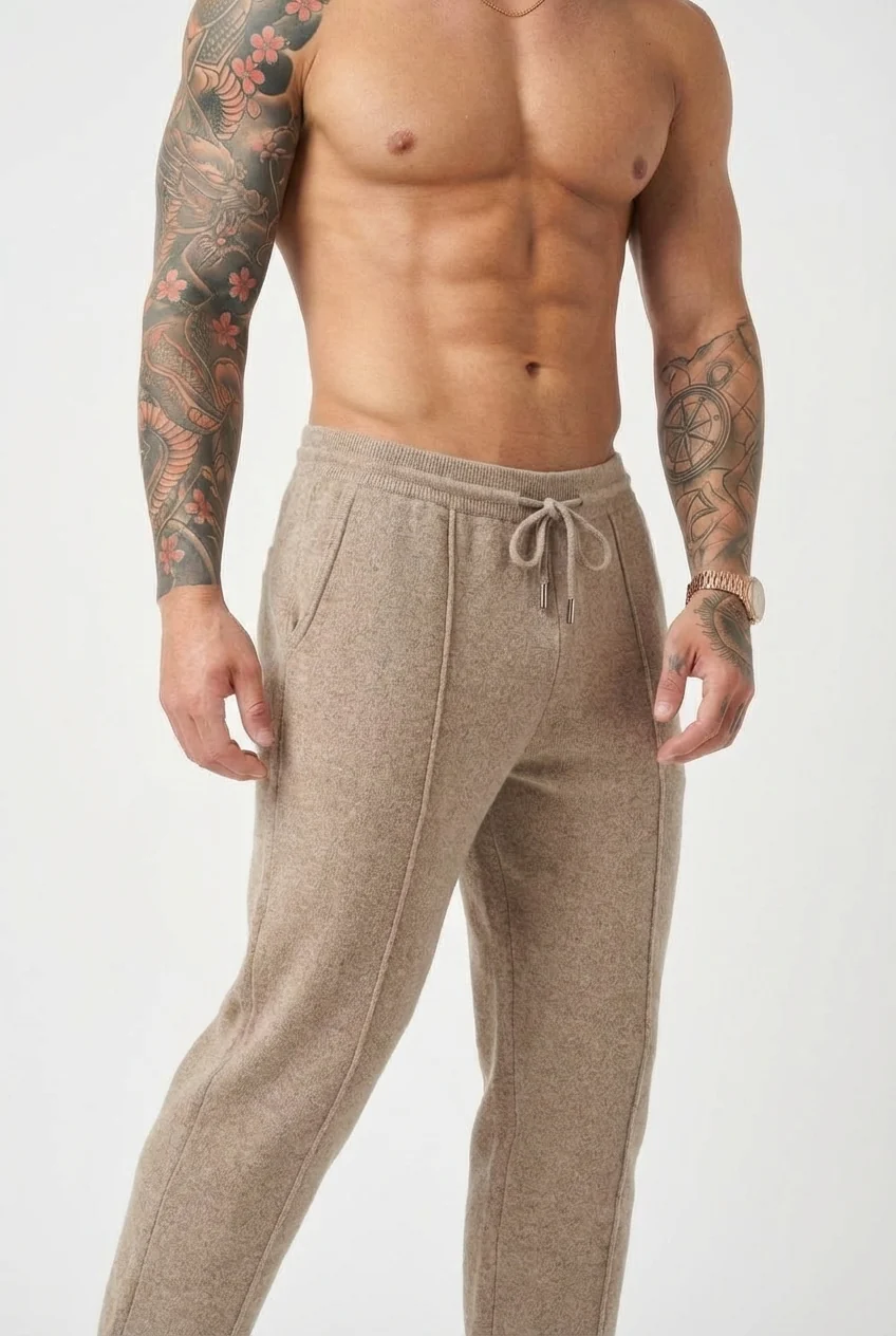 Cloud Merino Pants - Beige - Image 3