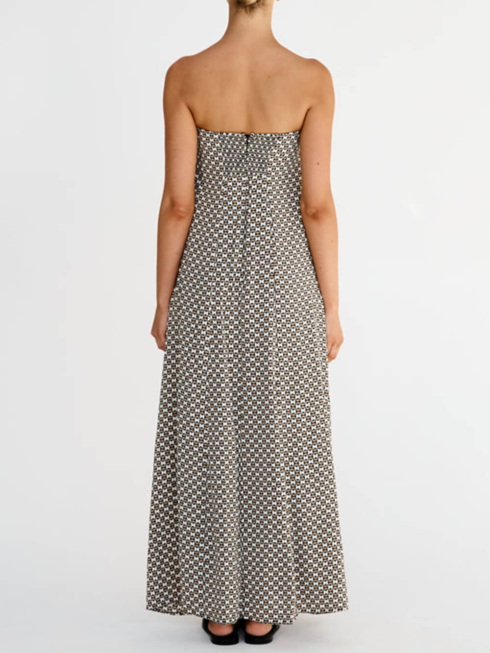 Bohemian Diamond Print Maxi Dress - Image 2