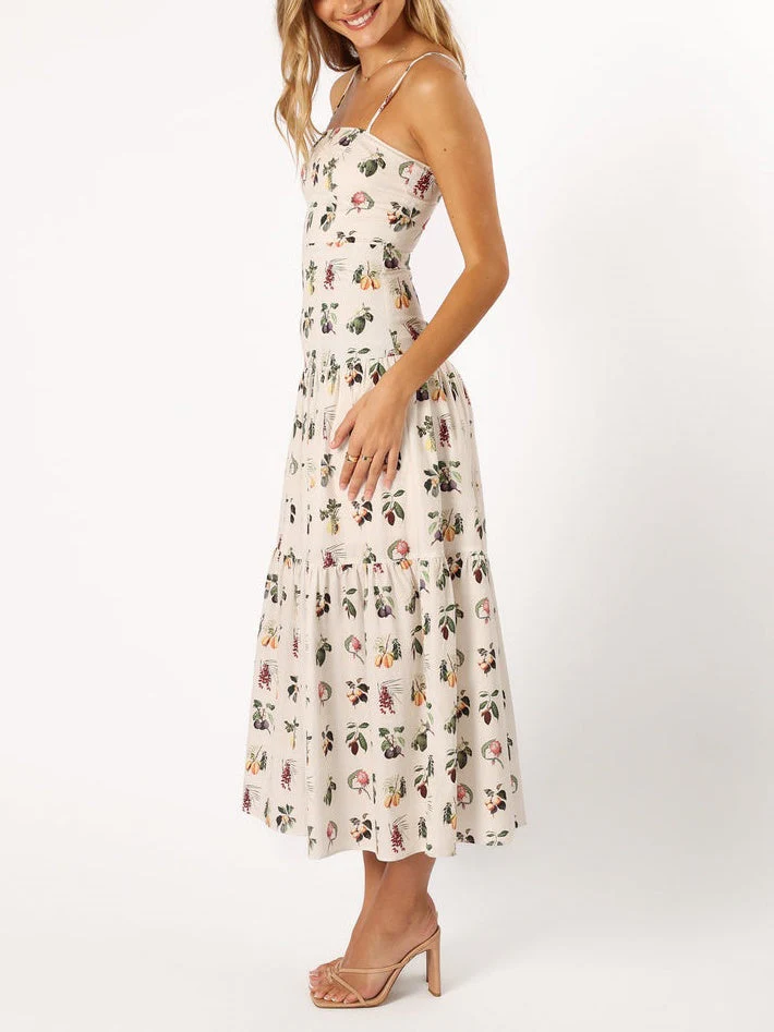 Fruit Floral Midi Dress - Image 4