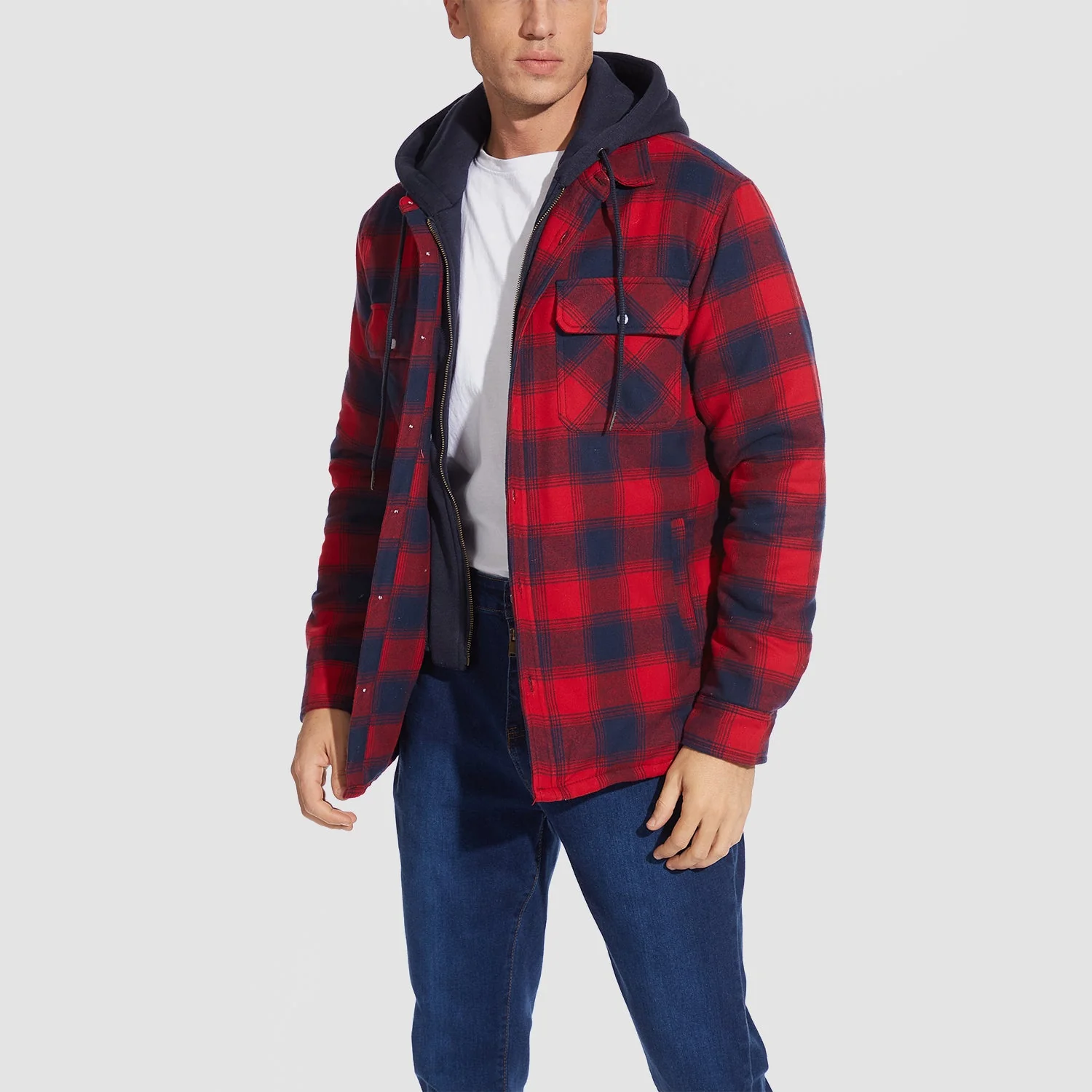 Harry Jacket | Flannel with Removable Hood - Image 2