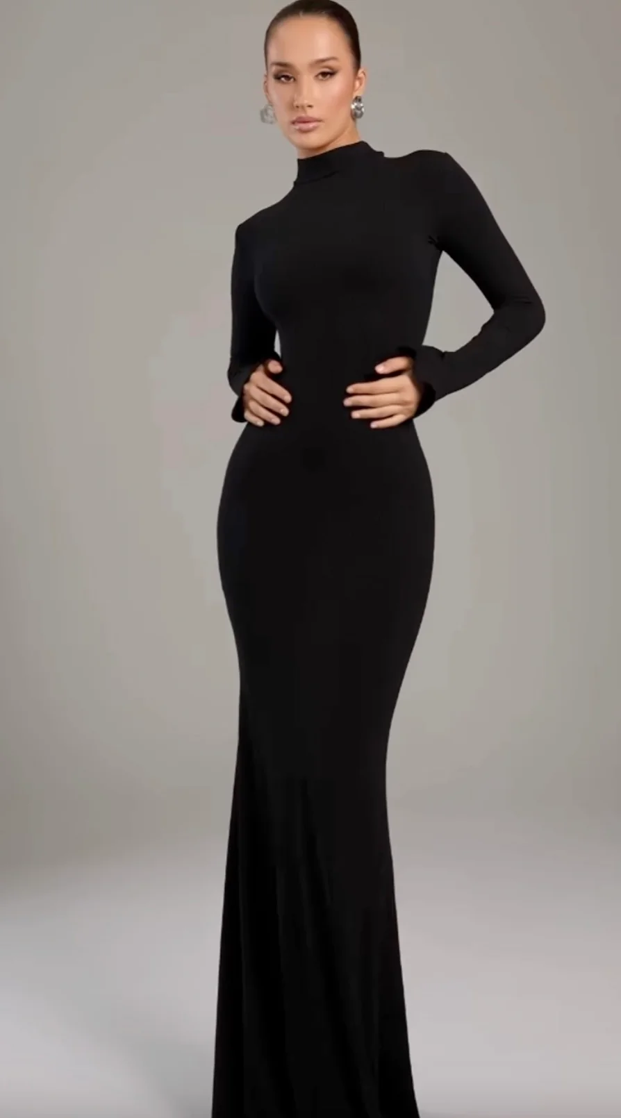 Noire|Turtleneck Maxi Dress - Image 2