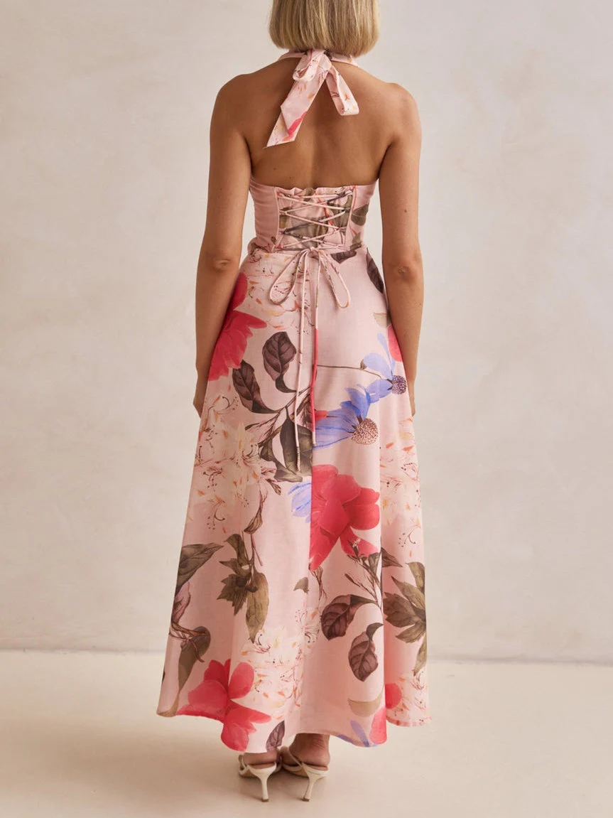 Plunging V-Neckline Maxi Dress - Image 6