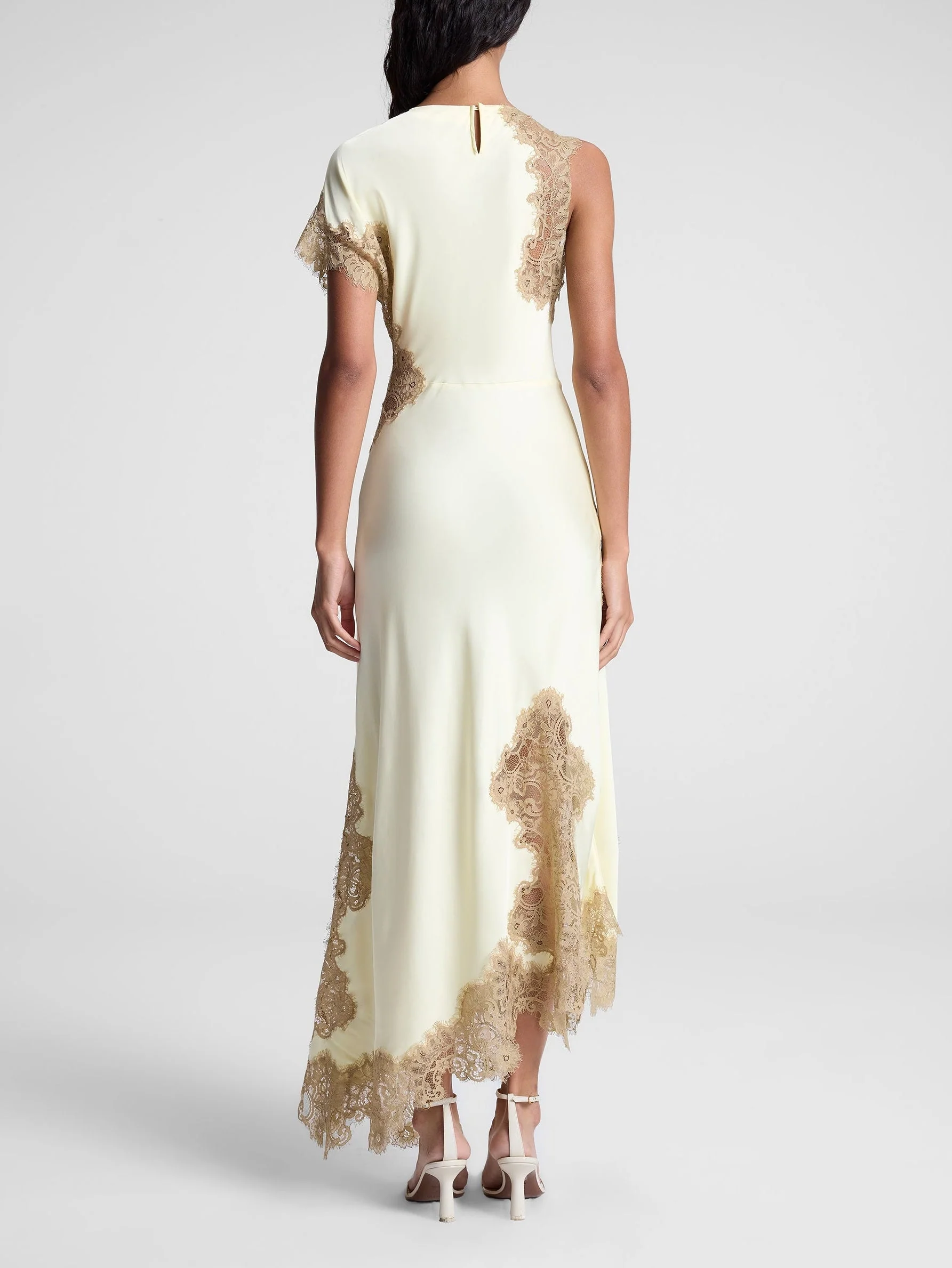 Satin and Lace Maxi Dress - Image 2