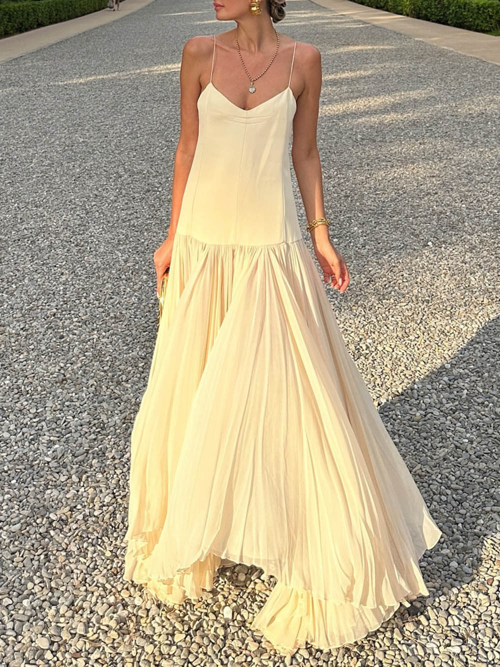 Strappy Drop Waist Irregular Dress - Image 2